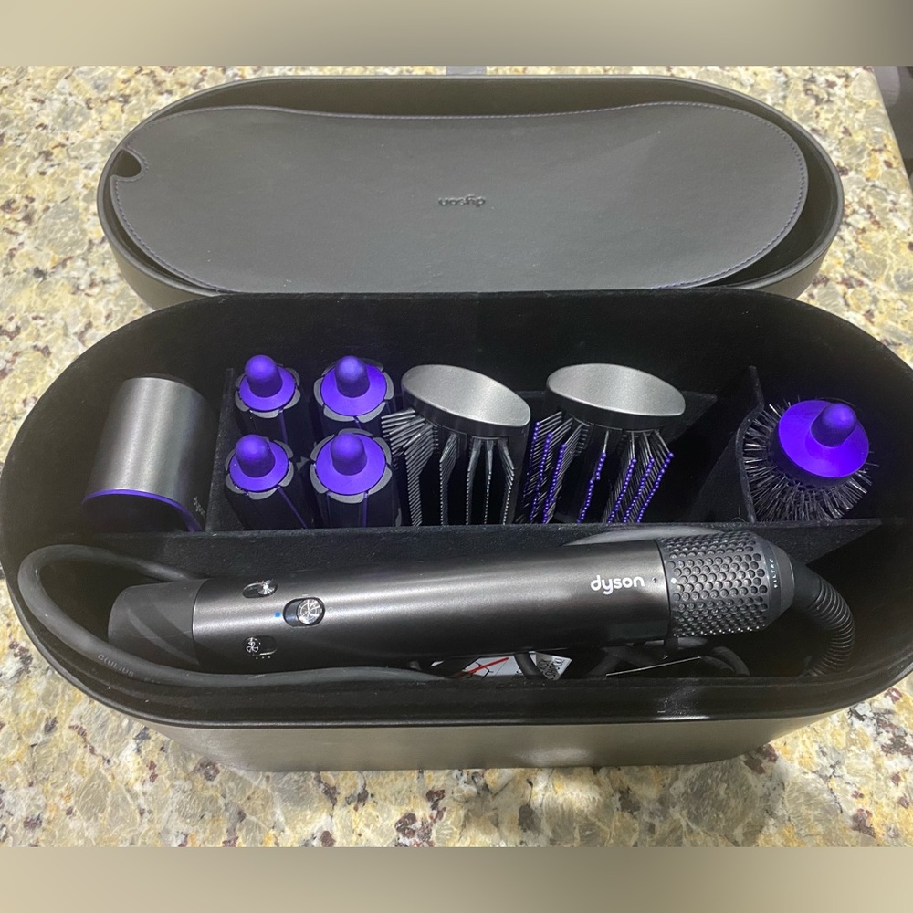 Dyson air wrap 1st generation purple and black